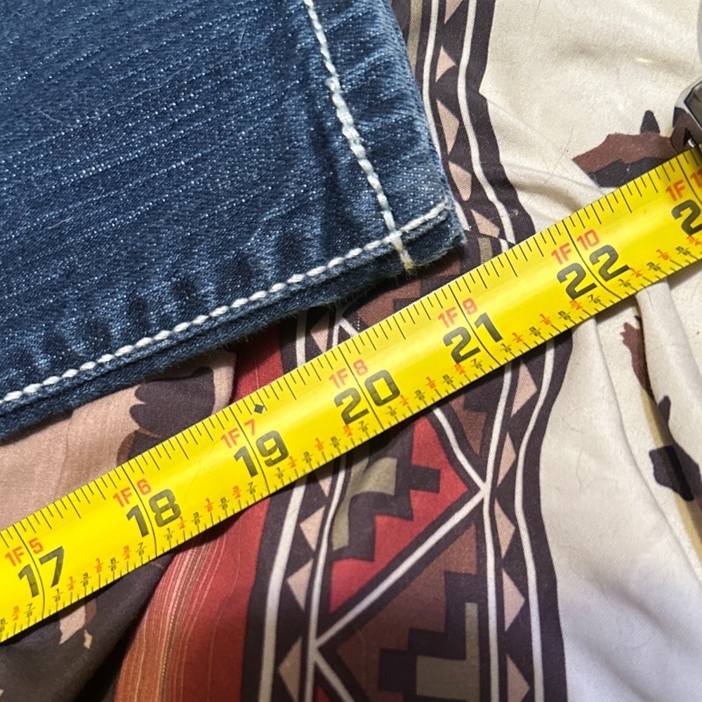 763.   BKE Starlite Blue Cropped Jeans with White Stitching size 26 - Picture 11 of 11